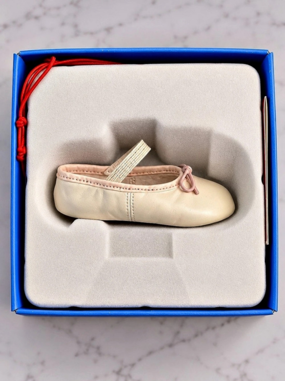 Raine Willitts Designs Little Dancer Ballet Shoe in Pink & Cream - 2003 Like New